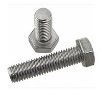 KSeSii 1/2 pz Filettatura Sinistra Viti a Testa Esagonale Esterna In Acciaio Inox 304 Filettatura Inversa Dente Sinistro Esterno Bulloni a Testa Esagonale M6 M8 M10 M12(M6x20(2pcs))
