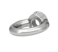 KSeSii 1/2 pz M3 M4 M5 M6 M8 M10 M12 DIN580 304 Acciaio inossidabile Dadi ad occhiello di sollevamento marino Vite ad anello Bullone ad occhiello Anello di aggancio Dado Viti(Eye Nut,M5 x2pcs)