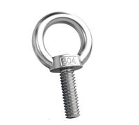 KSeSii 1/2 pz M3 M4 M5 M6 M8 M10 M12 DIN580 304 Acciaio inossidabile Dadi ad occhiello di sollevamento marino Vite ad anello Bullone ad occhiello Anello di aggancio Dado Viti(Eye Screw,M10 x1pc)