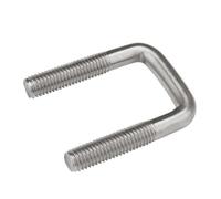 KSeSii 1/2 pz M6 M8 M10 304 Bullone a U in acciaio inossidabile Bullone ad angolo retto Vite quadrata Bullone Clip di serraggio Vite di serraggio Tubo Clip Tubo Morsetto a U(M8x25x50-1pcs)