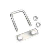 KSeSii 1/2 pz M6 M8 M10 304 Morsetto quadrato a U con vite ad angolo retto Morsetto a U Morsetto quadrato a U con vite ad angolo retto(M10X50X120-1set)
