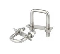 KSeSii 1/2 pz M6 M8 M10 304 Morsetto quadrato a U con vite ad angolo retto Morsetto a U Morsetto quadrato a U con vite ad angolo retto(M8X50X140-2set)