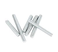 KSeSii 1-20 pezzi M3 M4 M5 M6 M8 M10 M12 barre filettate completamente zincate barre filettate completamente metriche barre viti bulloni zincati perni denti bastoni(16mm,M5-(10pcs))