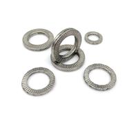 KSeSii 1/5/10pcs 304 A2-70 In Acciaio Inox Double Deck Rondella autobloccante Cuneo di Blocco Allentato Guarnizione Antiurto M3 A M36(M8 10pcs)