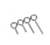 KSeSii 1-5 pezzi 304 in acciaio inossidabile con occhiello for pecore, bullone M3 M4 M5 M6 M8 M10, gancio ad anello, vite ad anello sospesa(40mm,M3-5pcs)