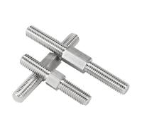 KSeSii 1-5 pezzi M3-M16 304 in acciaio inossidabile con filettatura sinistra e destra, doppia estremità, barra filettata positiva e negativa, bulloni prigionieri, vite(30mm,M3-5pcs)