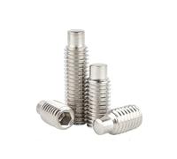 KSeSii 1/50 pz M3 M4 M5 M6 M8 M10 DIN915 A2 in Acciaio Inox 304 Esagonale A Esagono Incassato Vite di Fermo con Punto di Cane estremità Convessa bullone(M8x50mm 2pcs)
