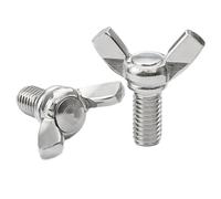 KSeSii 1-5PCS M3 M4 M5 M6 M8 M10 M12 Viti a Farfalla in Acciaio Inossidabile 304 Viti a Mano a Farfalla Viti Crook DIN316(20mm,M10 (2Pcs))