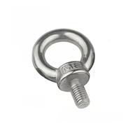 KSeSii 1 pezzo di dadi di sollevamento in acciaio inox 304, anello a vite, bullone ad occhio, anello di intoppo, viti a dado M3 M4 M5 M6 M8 M10 M12(Eye Screw, M5 x 2 pezzi)