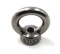 KSeSii 1 pezzo di dadi di sollevamento in acciaio inox 304, anello a vite, bullone ad occhio, anello di intoppo, viti a dado M3 M4 M5 M6 M8 M10 M12(Eye Nut, M8 x 2 pezzi)