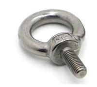 KSeSii 1 pz. Dadi di sollevamento, viti ad anello, bulloni ad occhiello, dadi di aggancio, viti M3, M4, M5, M6, M8, M10, M12, acciaio inossidabile 304(Lifting Eye Screws,M12 1pc)