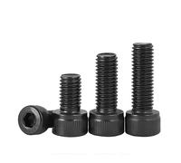 KSeSii 10~50 pz M2 M2.5 M3 M4 M5 M6 M8 M10 M12 Nero Zincato In Acciaio Inox 304 Esagonale A Esagono Incassato testa Bullone Vite(6mm,M3 (20pcs))