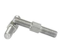 KSeSii 2 pezzi M6 filettatura sinistra e destra barra filettata a doppia estremità in acciaio inossidabile 304 barra filettata positiva e negativa bulloni prigionieri vite(M6x100mm-2Pcs)