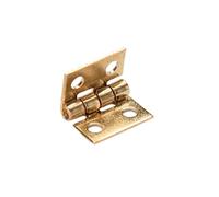 KSeSii 20 piccole cerniere in metallo dorate/argento per mobili prefabbricati in miniatura per mobili prefabbricati in miniatura per hardware domestico (20 pezzi, 10 x 8 mm, oro)
