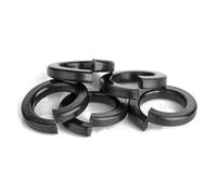 KSeSii 300/480pcs Set di rondelle di sicurezza Acciaio al carbonio nero M2 M2.5 M3 M4 M5 M6 M8 M10 M12 Kit assortimento di rondelle elastiche(300pcs)