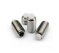 KSeSii 5-10PCS M3 M4 M5 M6 M8 M10 304 in Acciaio Inox Esagonale A Esagono Incassato in Plastica Nylon Cane Convesso End Punto Punta Set Vite A2(5pcs M8x12mm)