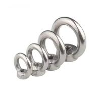 KSeSii 5 pezzi Bullone ad anello con gancio ad anello Viti ad occhiello in acciaio inossidabile 304 Dadi ad occhiello di sollevamento Vite M3 M4 M5 M6 M8 M10 M12(Eye Nut,M8 x5pcs)