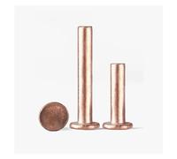 KSeSii 50~200 Pz Rivetti Massicci in Ottone Rosso GB109 M1.5 M2 * L Rivetti in Rame A Testa Piatta Rivetto in Ottone Massiccio 1.5mm Diametro 3mm-12mm Lunghezza(M2X10mm 50pcs)