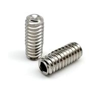 KSeSii 50 pz UNC 2#-56 4#-40 5# 6#-32 8#-32 Standard USA Acciaio Inossidabile 304 Nero Esagonale a esagono Incassato Cup Point Bolt Set Vite(304 Stainless Steel,3/16"_2-56)