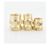 KSeSii 90-710 pezzi Inserti for dadi termoresistenti in ottone Punte for saldatura M2 M2.5 M3 M4 M5 M6 Inserti for stampante 3D con zigrinato e fusione a caldo(M2M2.5M3M4 (600Pcs))