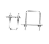 KSeSii Bulloni a U quadrati in acciaio inossidabile 304 da 1/2 pezzi con dadi, morsetto for bullone con dadi for tubi, larghezza interna 20-100 mm, M6, M8, M10(M8x30x90(2pcs))