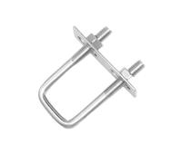 KSeSii Bulloni a U quadrati in acciaio inossidabile 304 da 1/2 pezzi con dadi, morsetto for bullone con dadi for tubi, larghezza interna 20-100 mm, M6, M8, M10(M8x90x130(1pc))