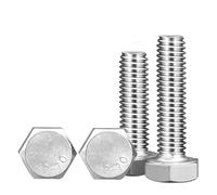 KSeSii Viti di Fissaggio a Testa Esagonale con Filettatura Sinistra M5-0,8 Bulloni in Acciaio Inossidabile 304 Esagonale Esterno(M5x12mm-5pcs)