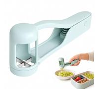 KSEWJP Affettatrice manuale per frutta azzurra, taglierina ergonomica a leva per piccoli frutti, per tagliare uva e pomodori ciliegio, pratico strumento da cucina