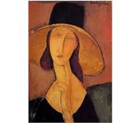 KSHAO ATHQW Amedeo Modigliani Poster Ritratto Arte della Parete Amedeo Modigliani Pittura su Tela Stampe Moderne per Soggiorno Immagini della Casa Decorazione 30x50cmx1 Senza Cornice