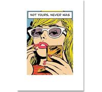 KSHAO ATHQW Etsy Poster 《Non Tuo mai Stato》Mostra Wall Art Pop Art Dipinti su Tela Stampe retrò per la Decorazione della Stanza Immagine 50x70cmx1 Senza Cornice
