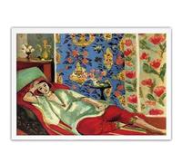 KSHAO ATHQW Famosi Henri Matisse Poster Una Donna Sdraiata Parete Arte Vintage Tela Pittura Henri Matisse Stampe Soggiorno Decor Immagine 90x60cm NO Cornice