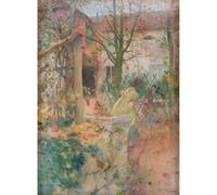 KSHAO ATHQW Famosi Norman Rockwell Poster Ragazza a Specchio Tela di Canapa Wall Art Norman Rockwell Pittura Norman Rockwell Stampe per Home Decor Picture 20x30cm No Frame