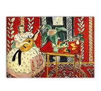 KSHAO ATHQW Famosi poster di Henri Matisse Il liuto arte della parete stile bohémien pittura su tela Henri Matisse stampe soggiorno decoro quadro 50x40cm senza cornice