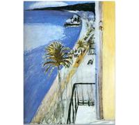 KSHAO ATHQW Famosi Poster di Henri Matisse La Baia Di Nizza Arte Della Parete Stile Bohémien Pittura Su Tela Henri Matisse Stampe Soggiorno Decor Immagine 40x60cm NO Cornice