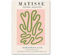 KSHAO ATHQW Famosi poster di Henri Matisse《Linee verdi》 Stampa surrealista dell'arte della parete Matisse Pittura su tela Immagine retrò per l'arredamento del soggiorno 15x20cm NO Frame