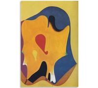 KSHAO ATHQW Famoso Cartel de la exposición de Joan Miró《Rita Kiss》 Arte de pared Joan Miró Lienzo Pintura Joan Miró Joan Miró Impresiones Joan Miro para Decoración del Hogar Cuadros 50x70cm sin Marco