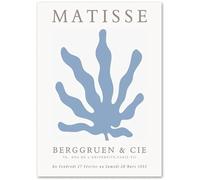 KSHAO ATHQW Famoso Henri Matisse Poster Corallo Blu Arte della parete Stile bohémien Pittura su tela Henri Matisse Stampe Soggiorno Decor Immagine 50x70cm NO Cornice