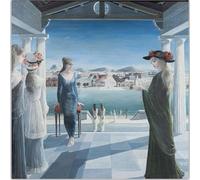 KSHAO ATHQW Famoso Paul Delvaux Poster Donna Arte della Parete Moderna Mostra Tela Pittura Paul Delvaux Stampa per Soggiorno Decor Immagine 40x40cmx1 No Cornice