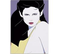 KSHAO ATHQW Famoso póster de Patrick Nagel《La Mujer》 Exposición Arte de pared Patrick Nagel Pintura en lienzo Patrick Nagel Impresiones para Cuadros de decoración del hogar 50x70cm sin Marco