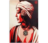KSHAO ATHQW Famoso Shepard Fairey Poster Harmony Exhibition Wall Art Retro Canvas Painting Obey Print for Living Room Decor Picture 40x60cmx1 No Frame