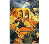 KSHAO ATHQW Georges Braque Arte de pared 《Paisaje Rural》Póster Georges Braque Pintura en lienzo Georges Braque Impresiones para la decoración del hogar Cuadros 50x70cm sin Marco