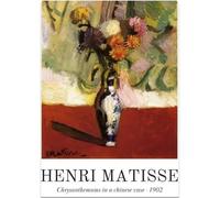 KSHAO ATHQW Henri Matisse Poster 《Crisantemi in Un Vaso Cinese》 Arte della Parete Matisse Pittura su Tela Stampe retrò per Home Decor Picture 60x90cmx1 Senza Cornice
