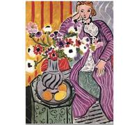 KSHAO ATHQW Henri Matisse Poster "Fiori e donne" Wall Art Henri Matisse Exhibition Canvas Painting Nordic Prints For Home Decor Picture 30x40cmx1 Senza Cornice