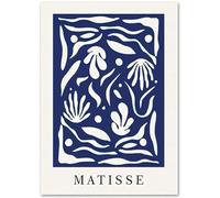 KSHAO ATHQW Henri Matisse Poster 《Foglie Blu》 Arte della Parete Henri Matisse Mostra Pittura su Tela Stampe nordiche per la Decorazione Domestica Immagine 60x90cmx1 Senza Cornice