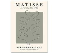 KSHAO ATHQW Henri Matisse Poster 《Foglie di Corallo》 Arte della Parete Henri Matisse Mostra Pittura su Tela Stampe retrò per la Decorazione Domestica Immagine 60x90cmx1 Senza Cornice