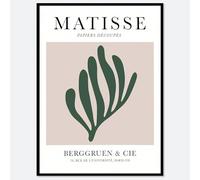 KSHAO ATHQW Henri Matisse Wall Art Matisse Corallo Poster Moderna Semplice Pittura su Tela Matisse Stampe Tagliate su Carta per Soggiorno Decor Picture 15x20cmx1 No Frame