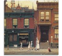 KSHAO ATHQW Norman Rockwell Poster The New York Times Tela di Canapa Wall Art Norman Rockwell Pittura Norman Rockwell Stampe per Home Decor Immagine 40x40cm Senza Cornice