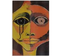 KSHAO ATHQW Oswaldo Guayasamin Poster 《Lacrime Nere》Arte della Parete Oswaldo Guayasamin Tela Pittura Oswaldo Guayasamin Stampe per Home Decor Immagini 30x40cm Senza Cornice