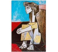 KSHAO ATHQW Pablo Picasso Poster Astratto Mani Incrociate Mostra Arte della Parete Retro Tela Pittura Pablo Picasso Stampa per Soggiorno Decor Immagine 40x60cmx1 No Cornice