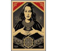 KSHAO ATHQW Pace Giustizia Donna Poster Shepard Fairey Wall Art Stampe retrò Pittura su Tela per la Decorazione Domestica Moderna Immagini 30x50cmx1 No Frame